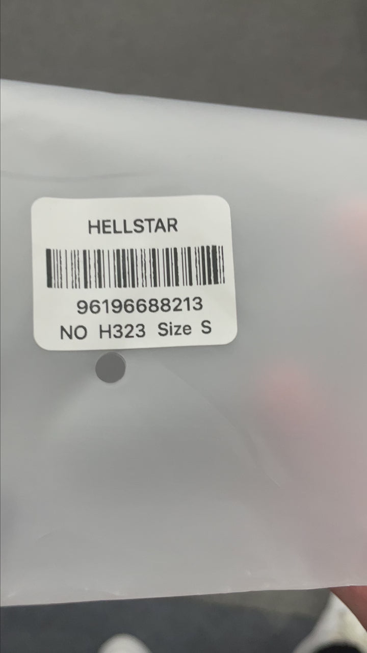 Hellstar Glory Doll washed black graphic T-shirt front view
