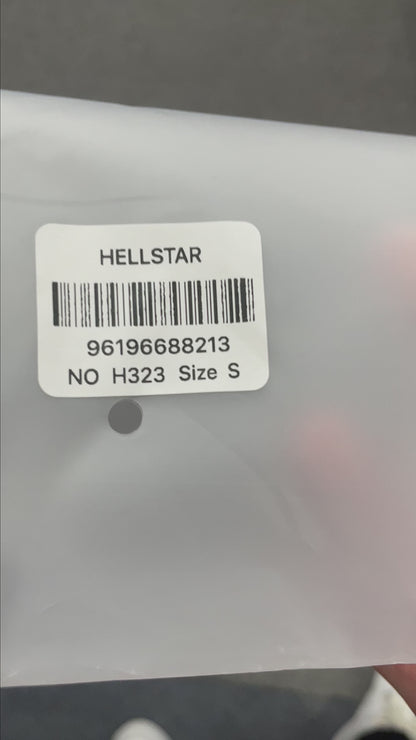 Hellstar Glory Doll washed black graphic T-shirt front view