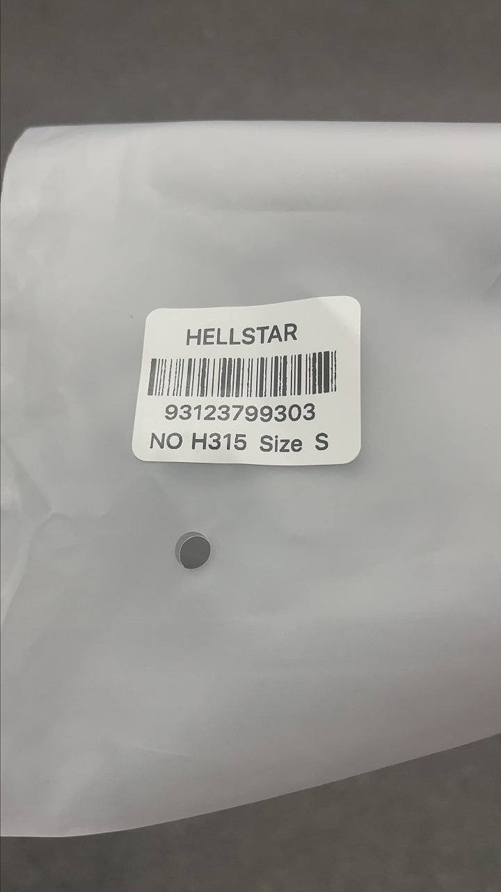 Hellstar Blur graphic T-shirt in washed black front view