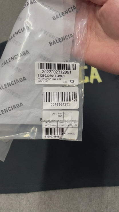 Balenciaga Tape Type Medium Fit T-Shirt