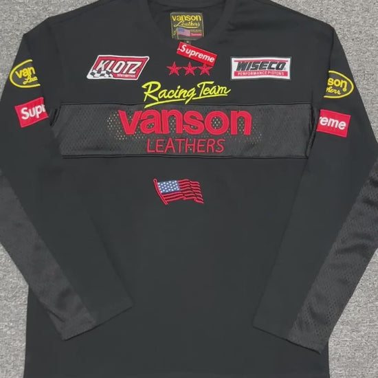 Supreme x Vanson Leathers L/S Top in Black