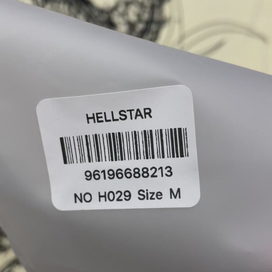 Hellstar Human Development T-Shirt in cream front view with oversized anatomical head graphic