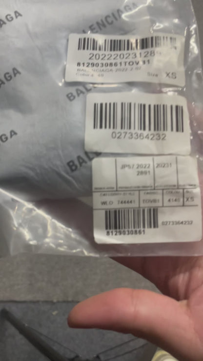 Balenciaga Back Embroidered Logo T-Shirt