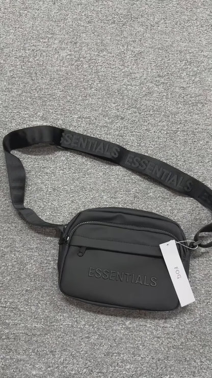 Fear of God Essentials Matte/Waterproof Camera Crossbody Bag with Embossed Logo