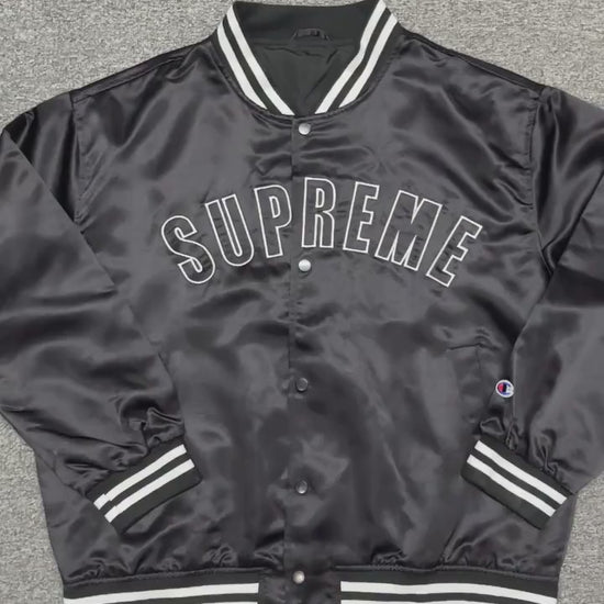 Supreme / Champion Satin Varsity Jacket