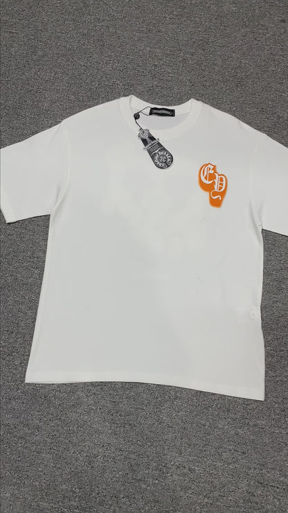 Chrome Hearts Graffiti Heart Cross T-Shirt