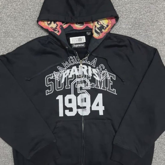 Supreme x MM6 Maison Margiela Zip Up Hooded Sweatshirt