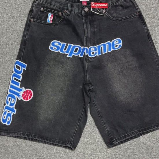 Supreme / Mitchell & Ness Washington Bullets Baggy Denim Short