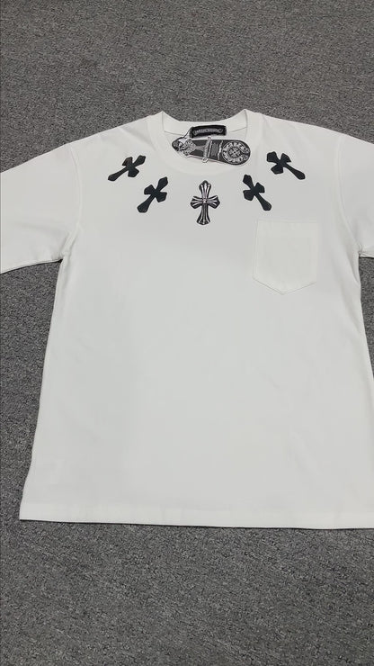 Chrome Hearts Multi Color Cross Pocket T-Shirt | Graphic Streetwear Tee Wholesale