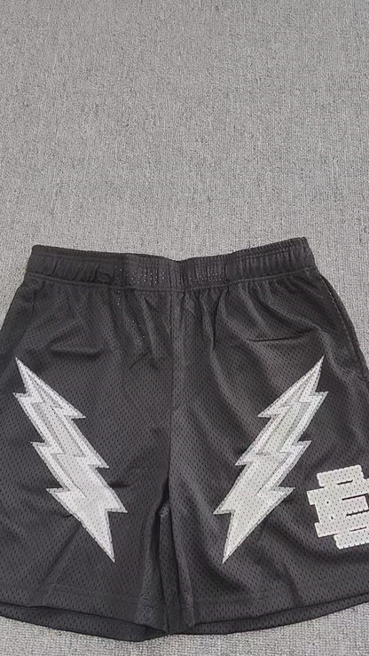 Eric Emanuel EE Basic Lightning Bolt Cyber Monday Short Black White