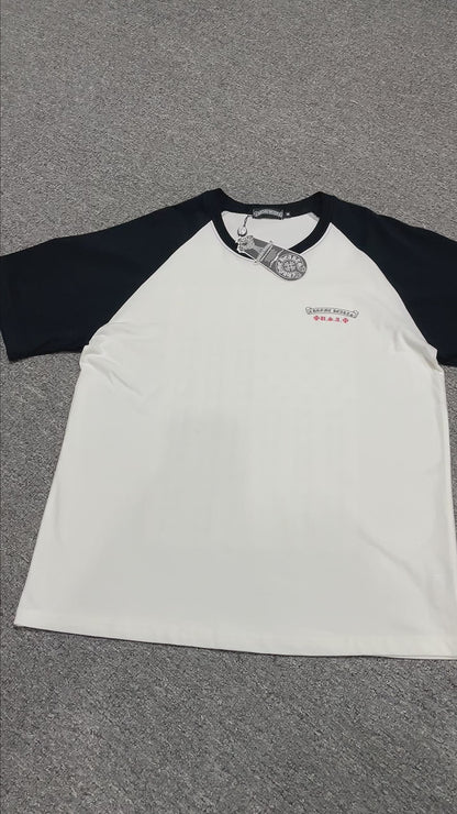 Chrome Hearts American Flag Cross Raglan T-Shirt