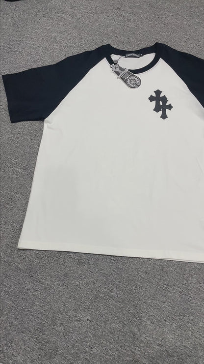 Chrome Hearts Black Horseshoe Raglan T-Shirt