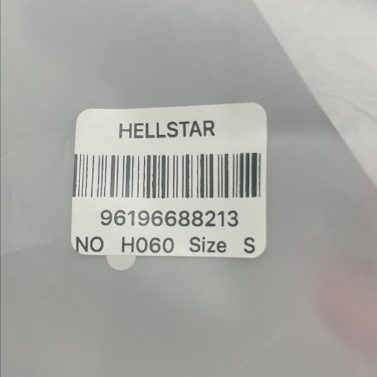 Hellstar Sports Core Rhinestone Logo T-shirt in white front view