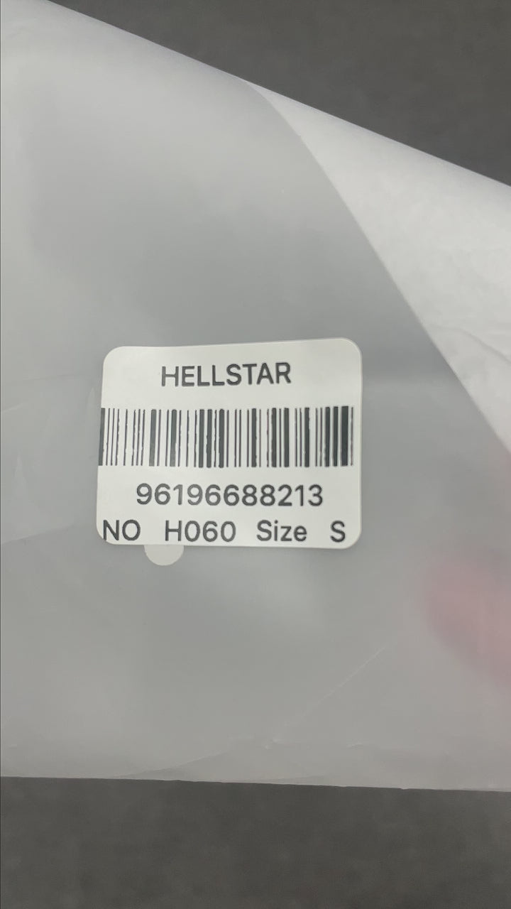 Hellstar Sports Core Rhinestone Logo T-shirt in white front view