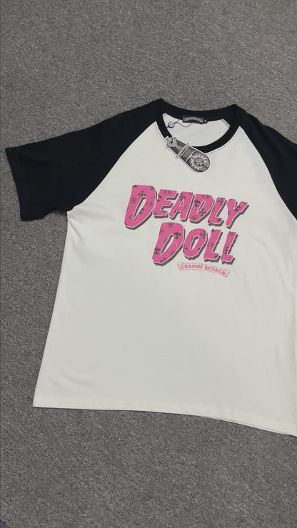 Chrome Hearts Deadly Doll Raglan T-Shirt