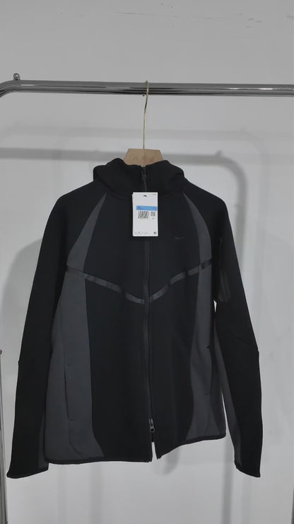 Nike Tech Men's Color-Block Full-Zip Fleece Windrunner Jacket