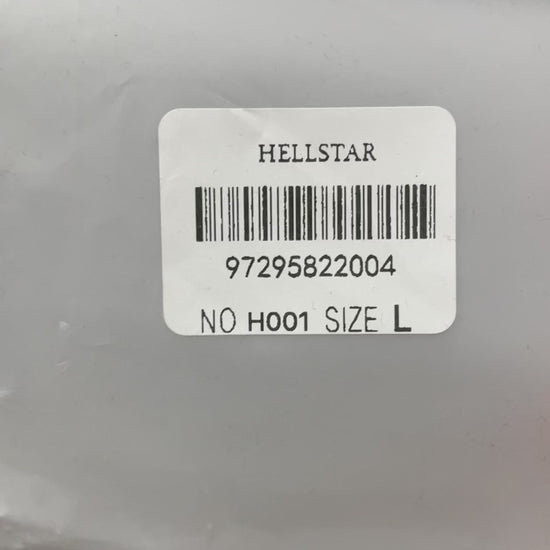 Hellstar Records Is This What Heaven Sounds Like T-Shirt in white front view with oversized Earth and headphones graphic