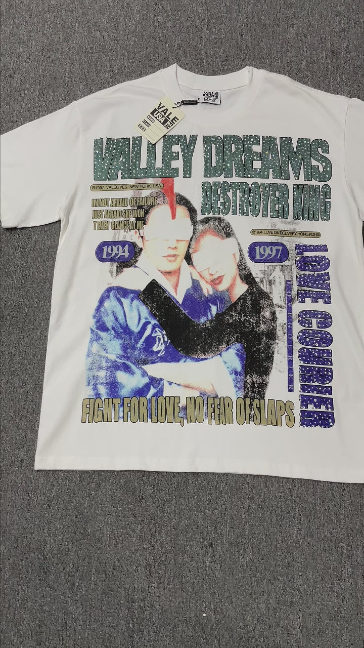 Vale Forever Valley Dreams Destroyer King Tee White front view