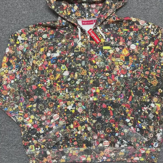 Supreme x Mike Kelley Zip Up Hooded Sweatshirt