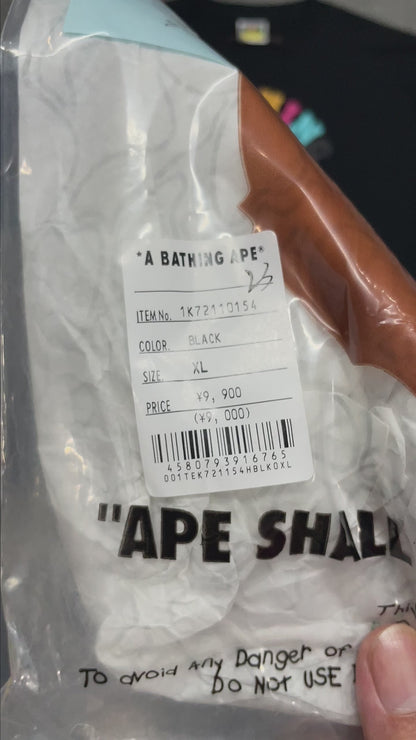 BAPE STA College Relaxed Fit T-Shirt – Black & White