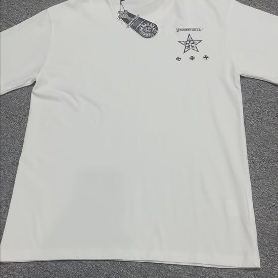 Chrome Hearts Star Scroll Logo T-Shirt