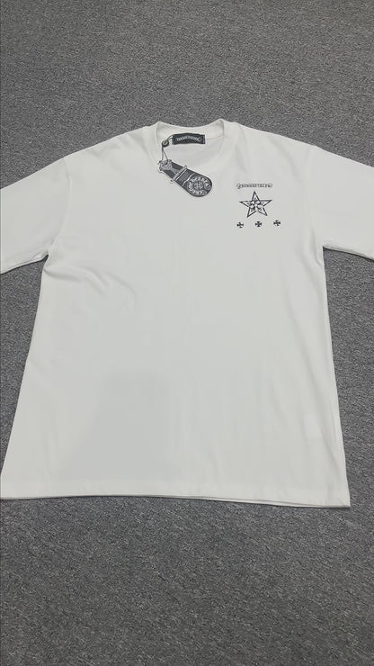 Chrome Hearts Star Scroll Logo T-Shirt