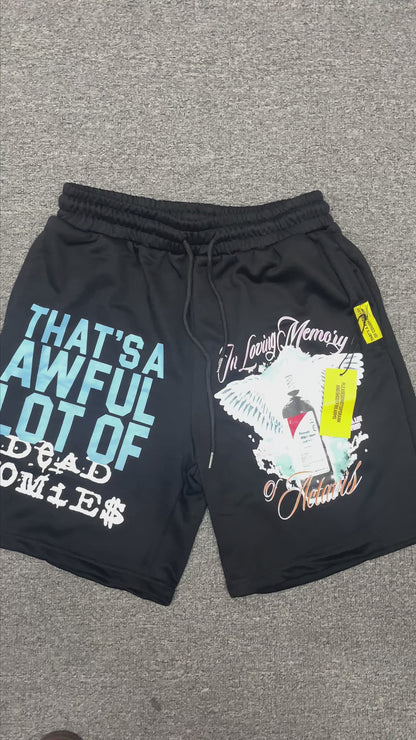 The "Dead Homies" streetwear shorts