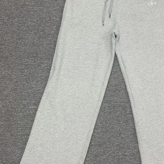 ALO Accolade Straight Leg Sweatpant in Athletic Heather Grey front view