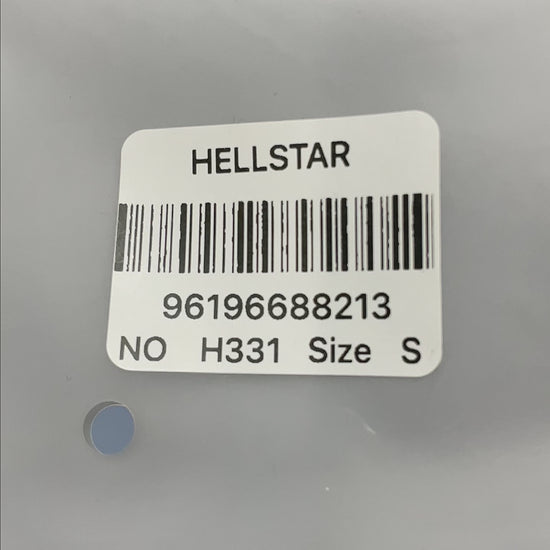 Hellstar Sports Core rhinestone logo washed blue T-shirt front view