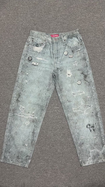 Supreme HJR Trompe L'oeil Loose Fit Jean