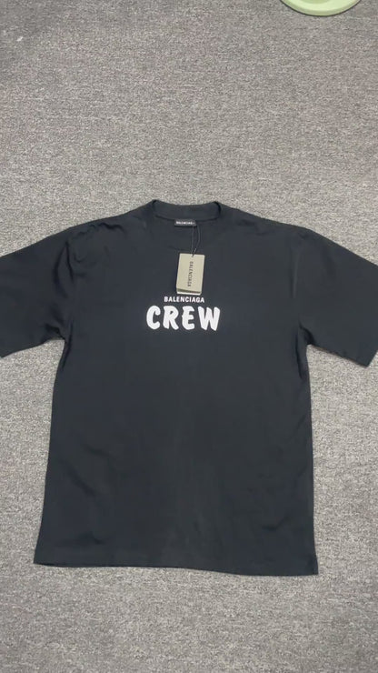 Balenciaga "CREW" Large Logo T-Shirt