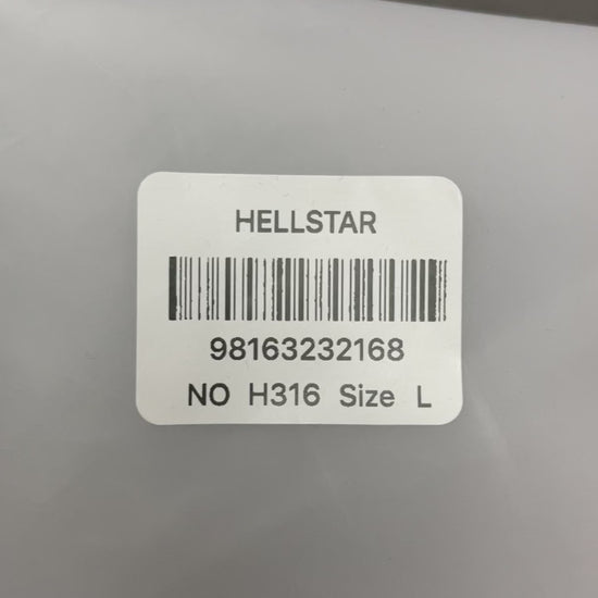 Hellstar I Love NY graphic T-shirt in washed black front view