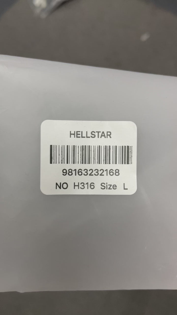 Hellstar I Love NY graphic T-shirt in washed black front view