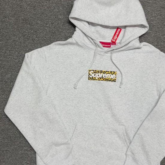 Supreme Shanghai Box Logo Hooded Sweatshirt (Heather Grey)
