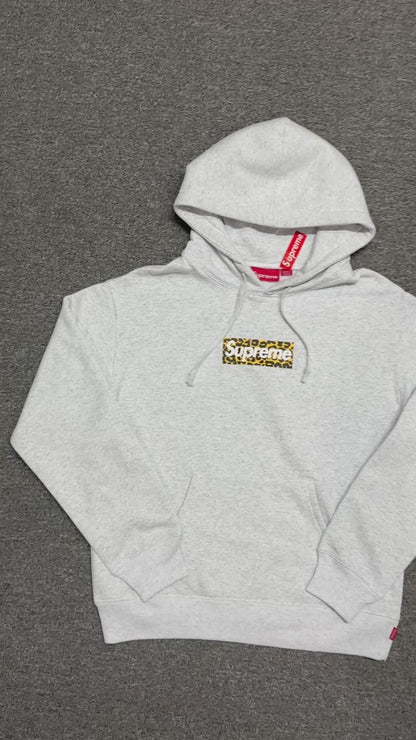 Supreme Shanghai Box Logo Hooded Sweatshirt (Heather Grey)