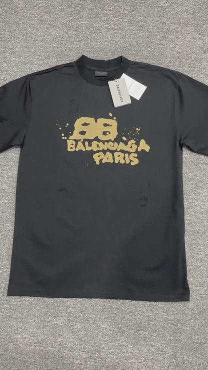 Balenciaga Hand-Drawn BB Icon Medium Fit T-Shirt