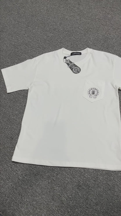 Chrome Hearts American Flag Pocket T-Shirt | Black & White Graphic Tee