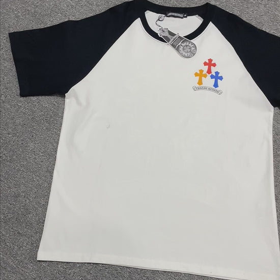 Chrome Hearts Multicolor Horseshoe Raglan T-Shirt