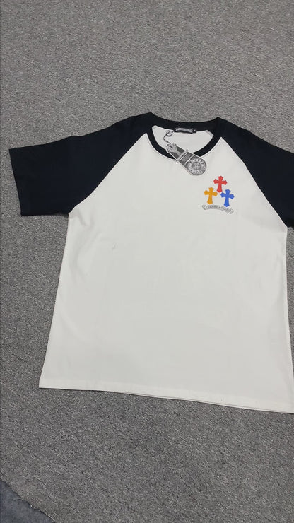 Chrome Hearts Multicolor Horseshoe Raglan T-Shirt