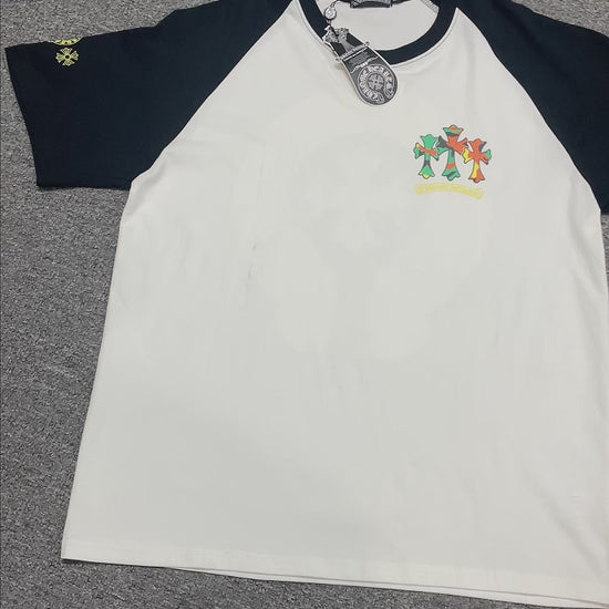 Chrome Hearts Floral Horseshoe Raglan T-Shirt
