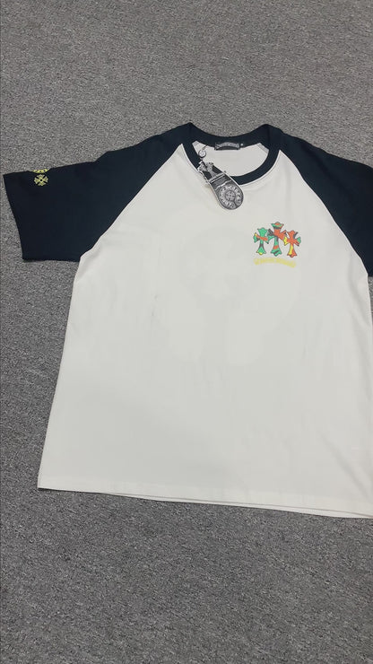 Chrome Hearts Floral Horseshoe Raglan T-Shirt