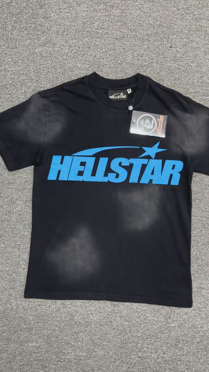Hellstar Blue Flame Circle T-Shirt