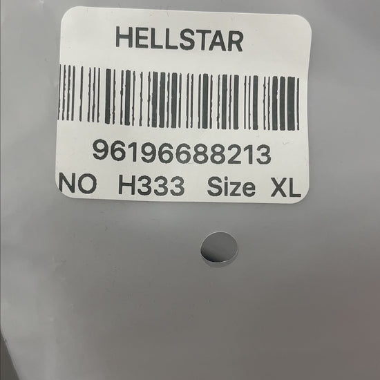 Hellstar Fist Bump graphic washed black T-shirt front view