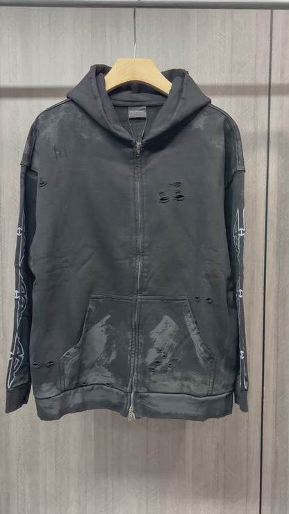 Balenciaga Men's Black Hoodie