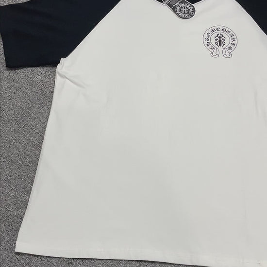 Chrome Hearts American Flag Cross Raglan T-Shirt