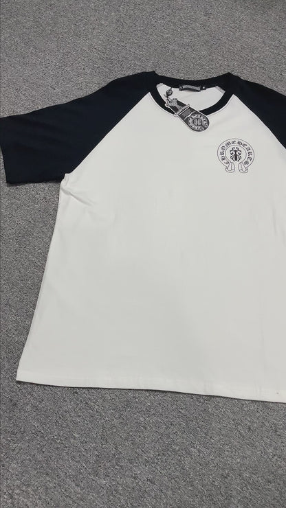 Chrome Hearts American Flag Cross Raglan T-Shirt