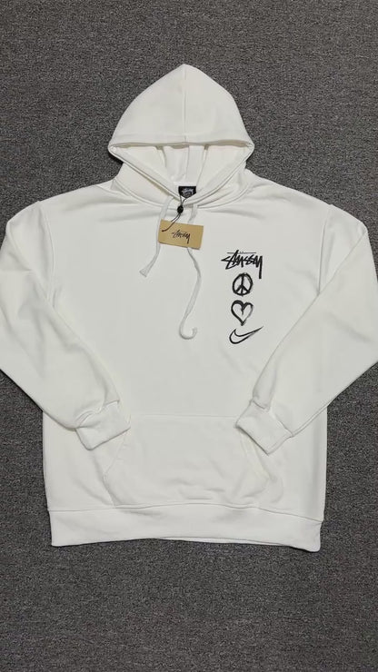Nike x Stüssy "Peace, Love, Swoosh" Hoodie