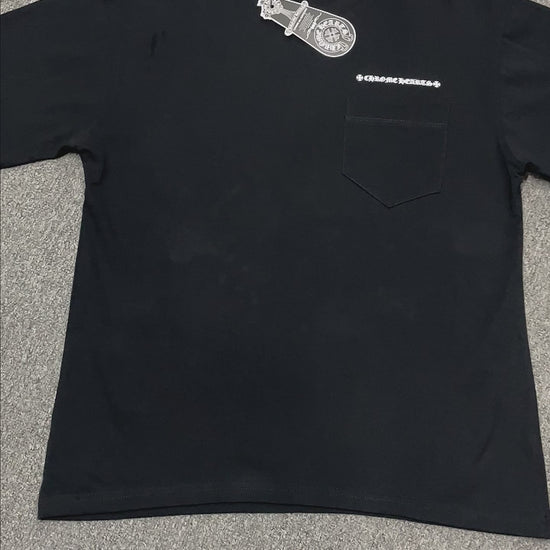 Chrome Hearts x Matty Boy More Head black pocket T-shirt front view