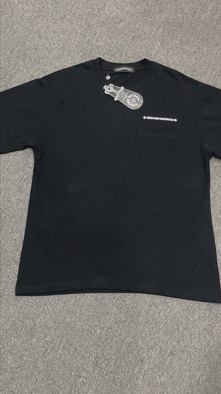 Chrome Hearts x Matty Boy More Head black pocket T-shirt front view
